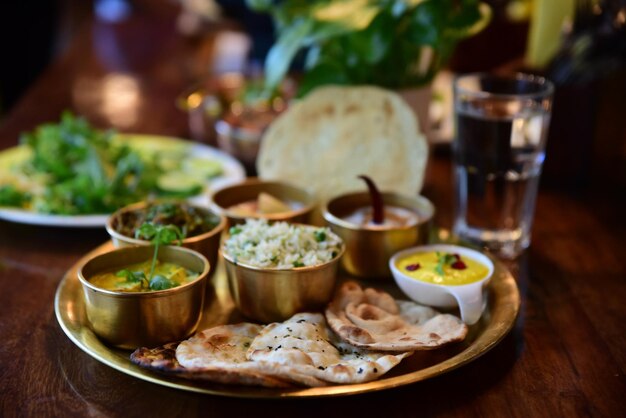 Halal Pakistani Food served in thaali