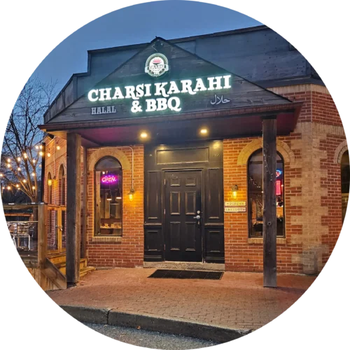 front side view of Charsi karahi bbq Restaurant,