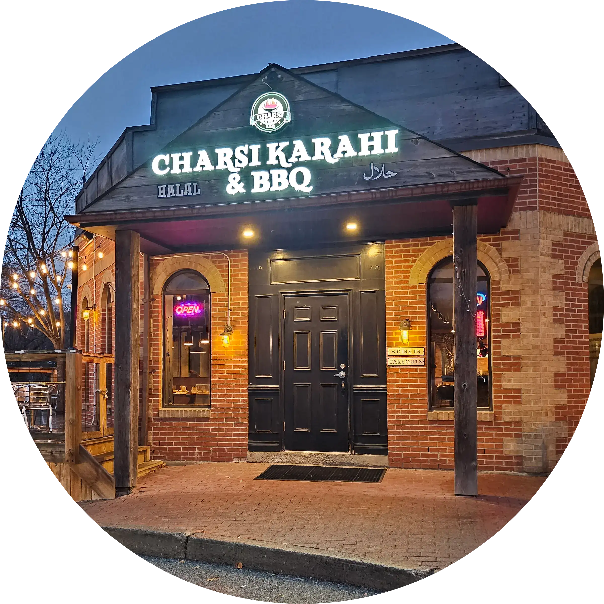 front side view of Charsi karahi bbq Restaurant,