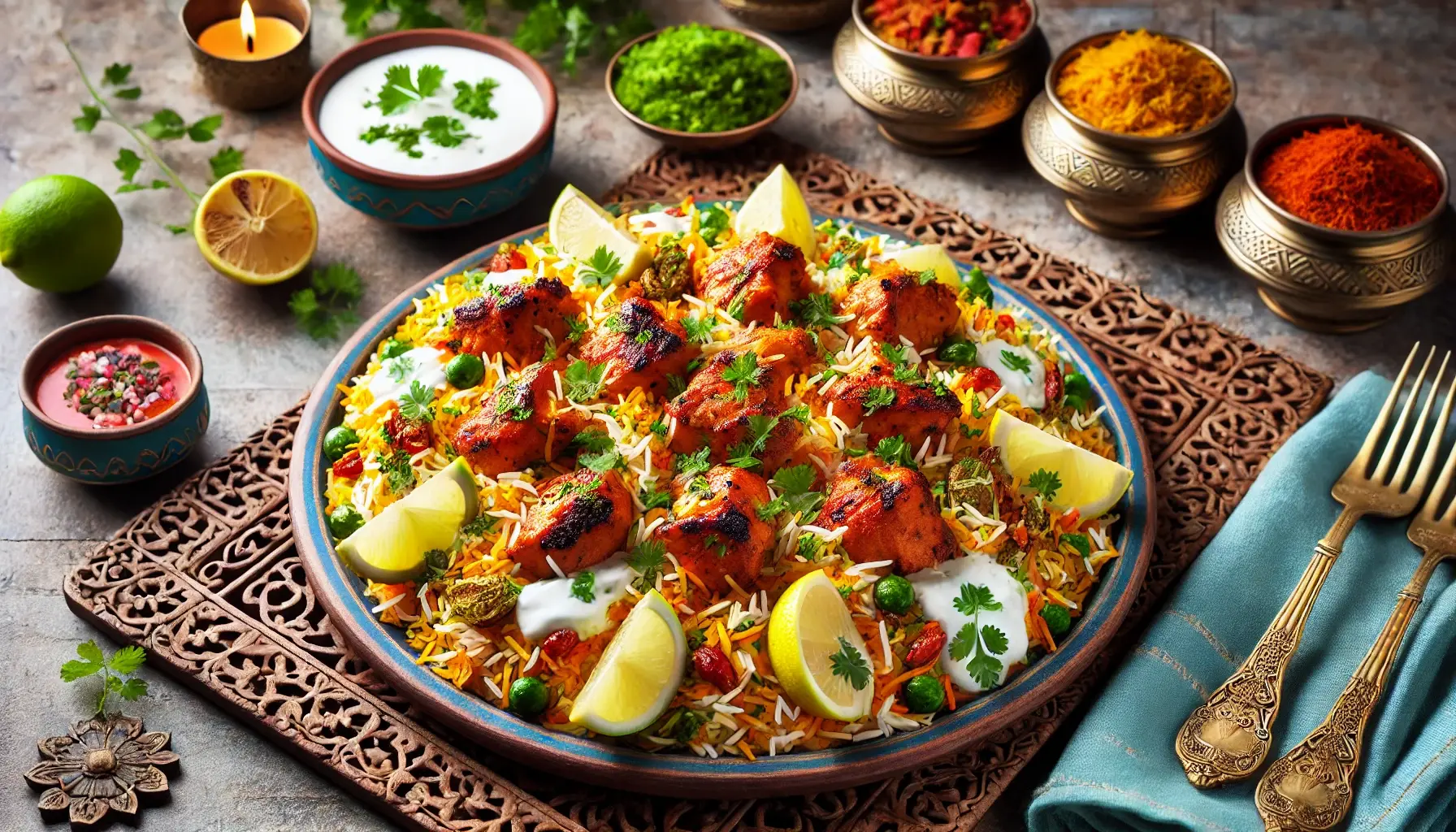 chicken tikka biryani